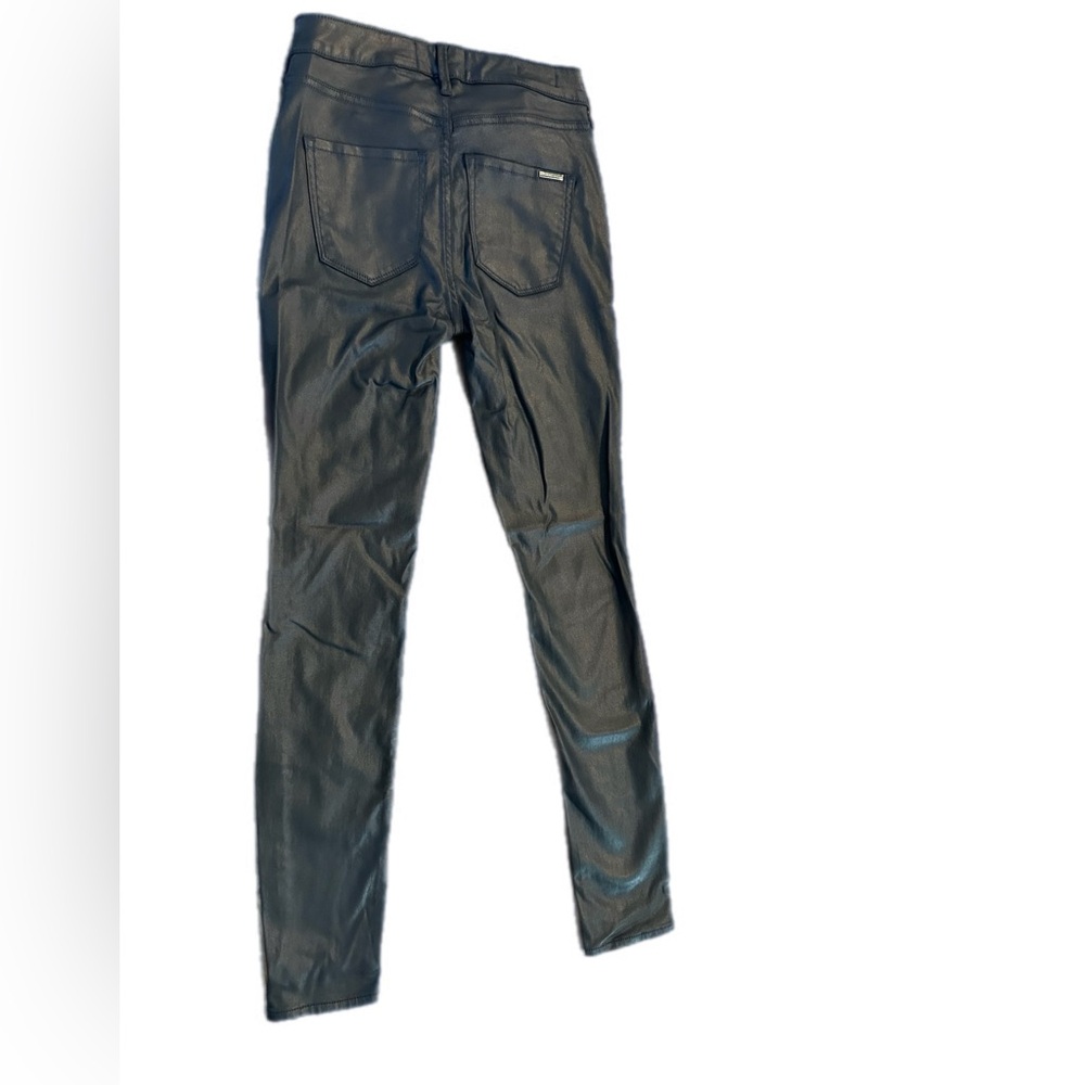 White House Black Market High-Rise Coated Skinny Jeans - Picture 2 of 6